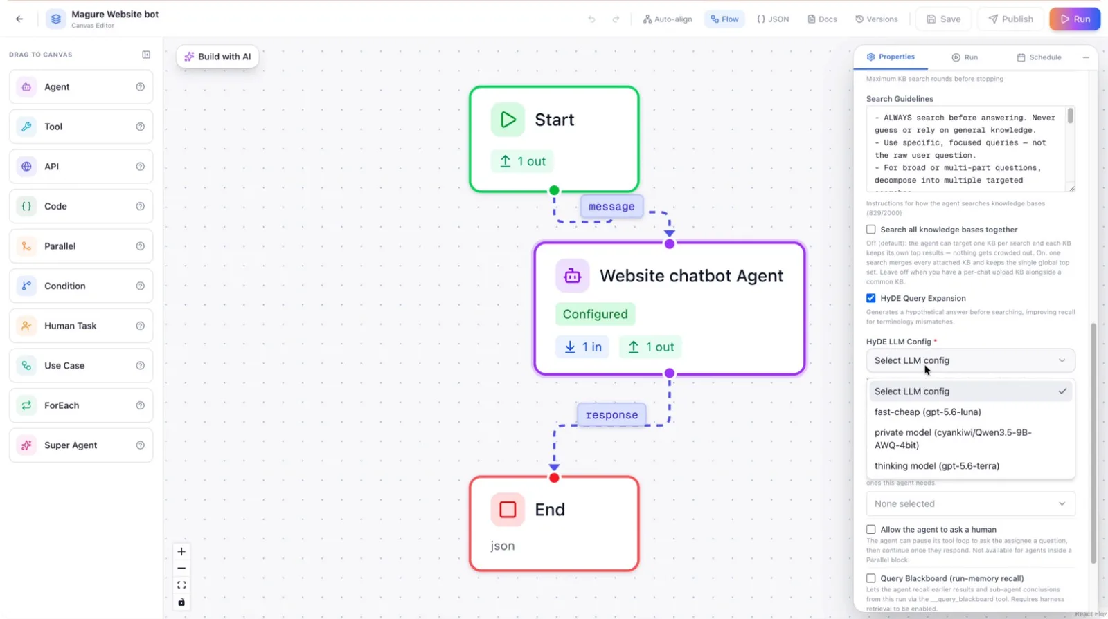 The query expansion toggle