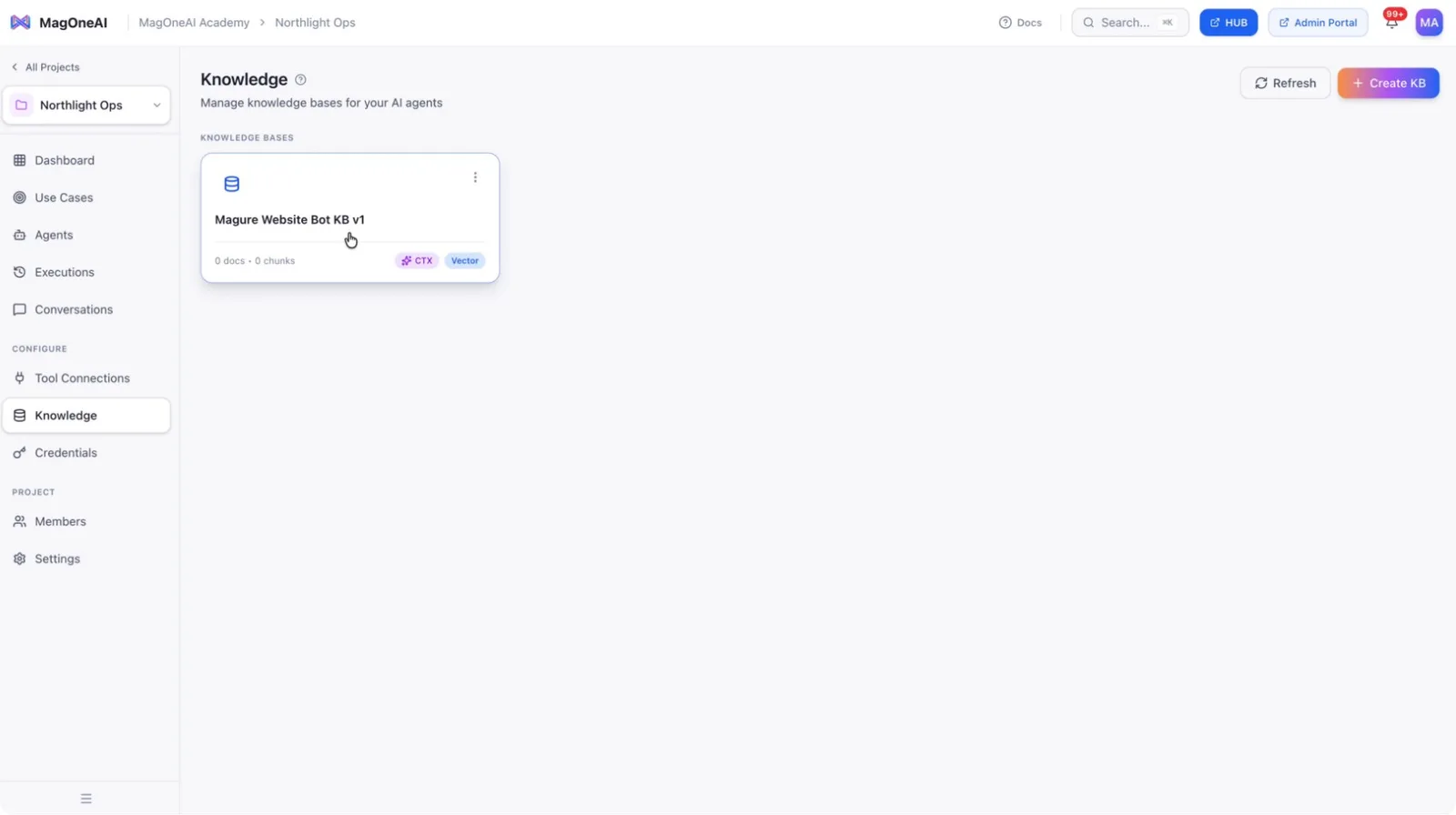Options for adding content by website URL or document upload